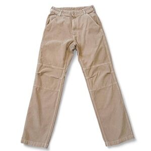 Brandy melville tan corduroy straight leg pants